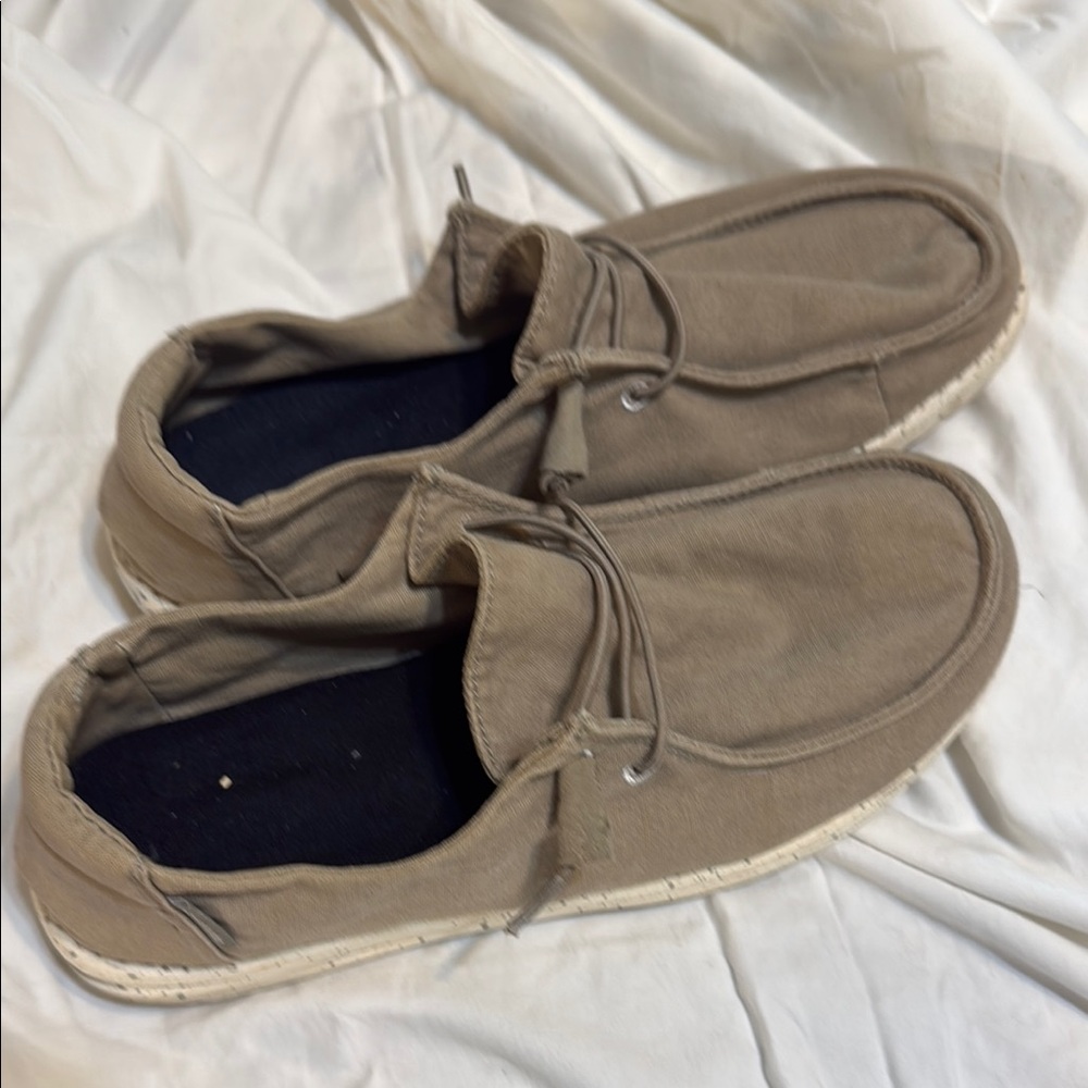 Hey Dude Tan Loafers